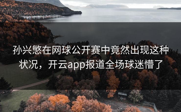 孙兴慜在网球公开赛中竟然出现这种状况，开云app报道全场球迷懵了