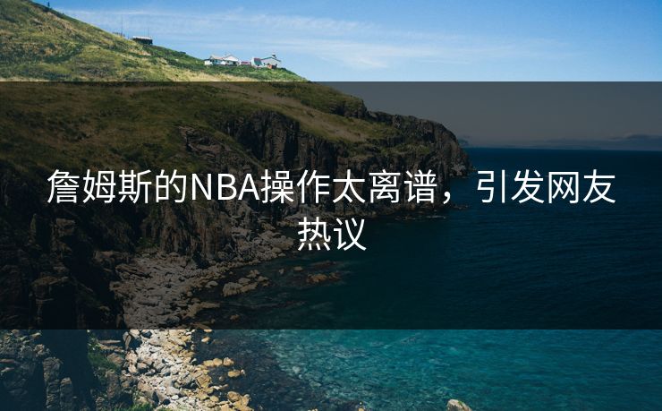 詹姆斯的NBA操作太离谱，引发网友热议